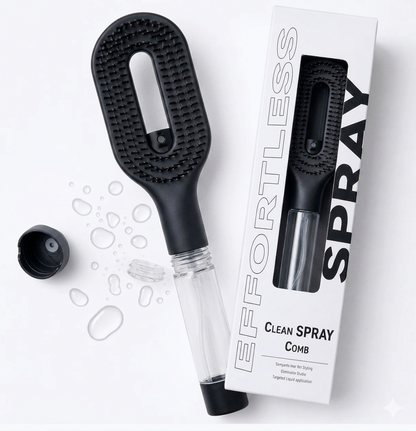 Olyia-Spray Detangle Brush 2 in 1